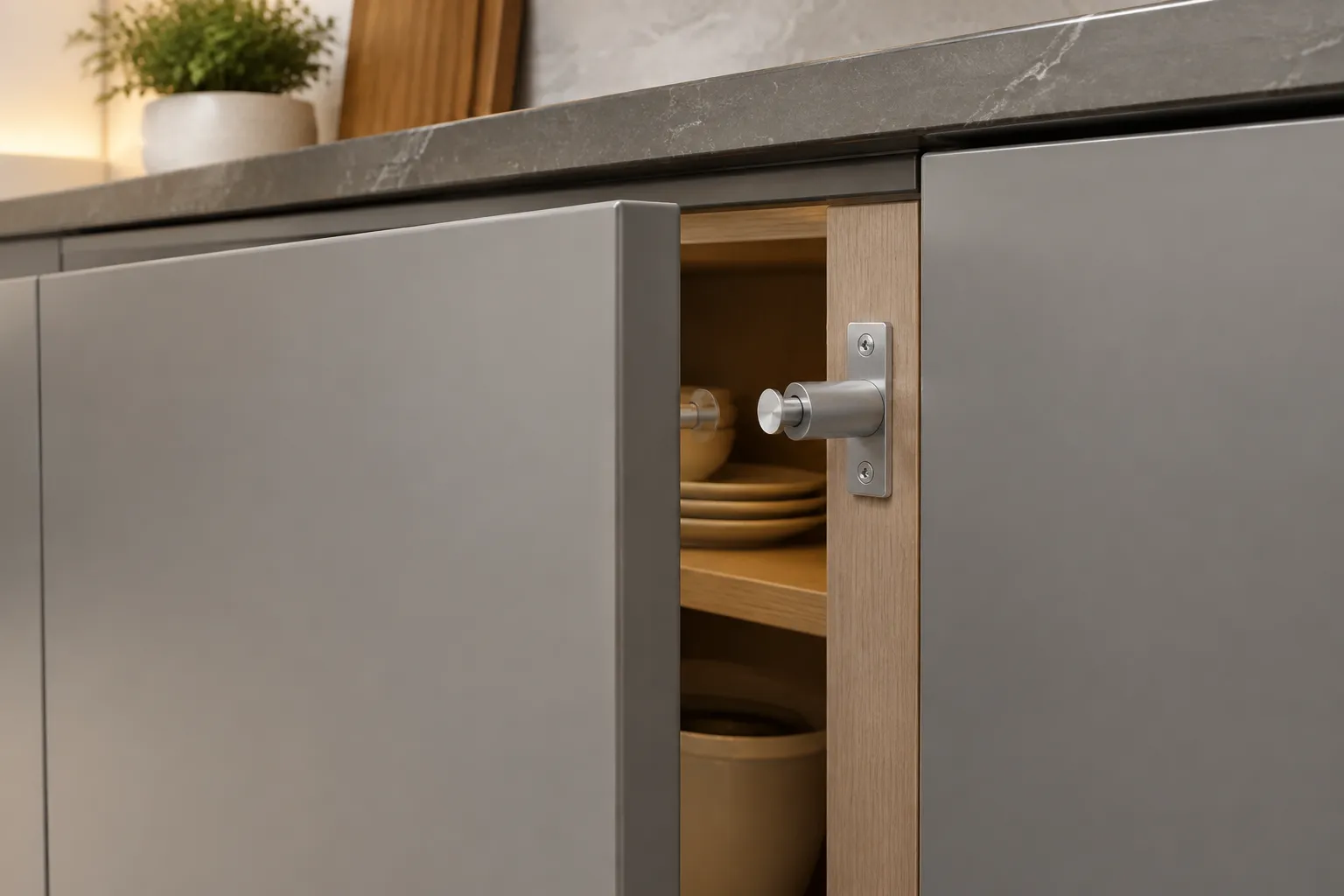 مگنت کابینت چیست؟ راهنمای کامل انواع و آموزش نصب تاچ